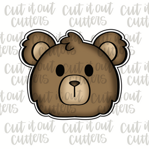 Brown Bear Face Cookie Cutter