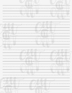 Blank Hand Lettering Sheet & CIO Print and Script Brushes