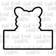 Load image into Gallery viewer, Llama - Rectangle Plaque 1 Piece - Cookie Cutter