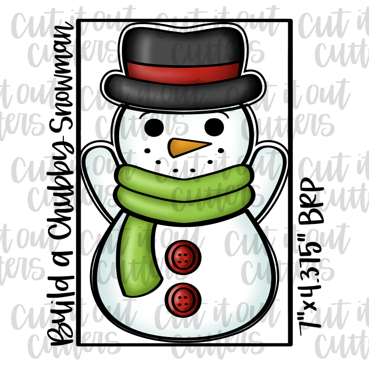 Build A Chubby Snowman Cookie Cutter Set