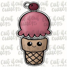 Load image into Gallery viewer, Build An Ice Cream Cone Cookie Cutter Set