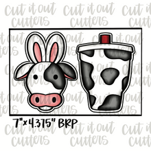 Load image into Gallery viewer, Bunny Cow &amp; Drink Cookie Cutter Set