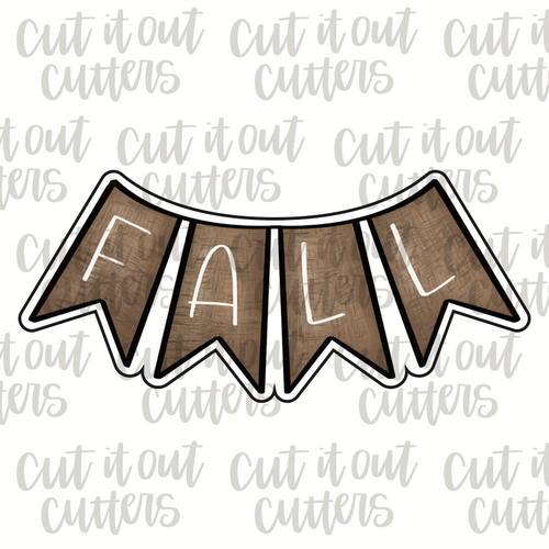 Burlap Banner Cookie Cutter