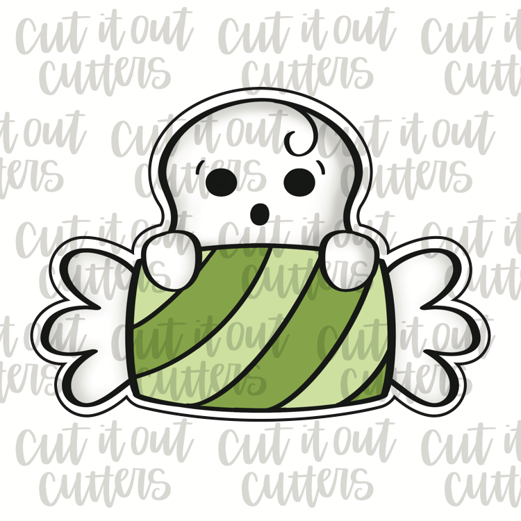 Candy Ghost - Boy Cookie Cutter