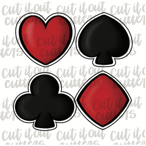 Card Suits Cookie Cutter Set