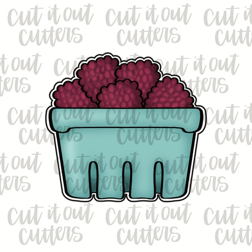 Carton of Raspberries Cookie Cutter