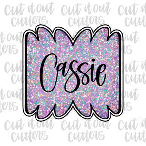Cassie Plaque Cookie Cutter