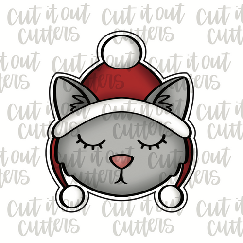 Christmas Cat Cookie Cutter