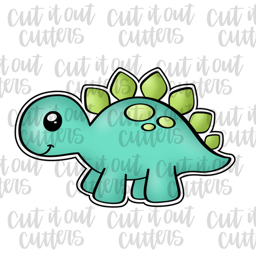 Chubby Stegosaurus Cookie Cutter