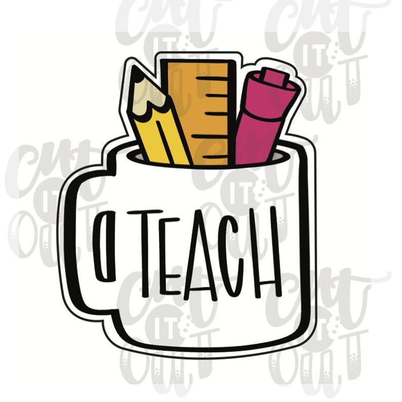 Teacher Essentials Mug Cookie Cutter
