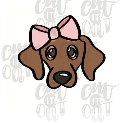 Lady Dog Face Cookie Cutter