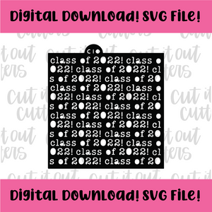 DIGITAL DOWNLOAD SVG File for Class of '22 Typewriter Stencil