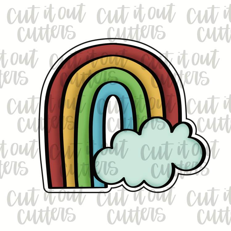 Rainbow & Cloud Cookie Cutter