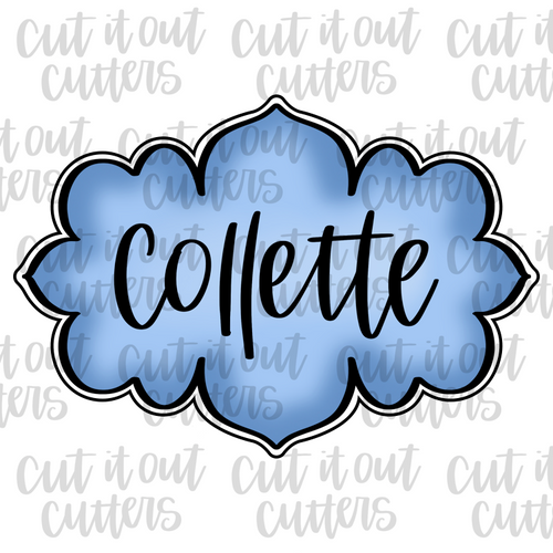 Collette Plaque Cookie Cutter