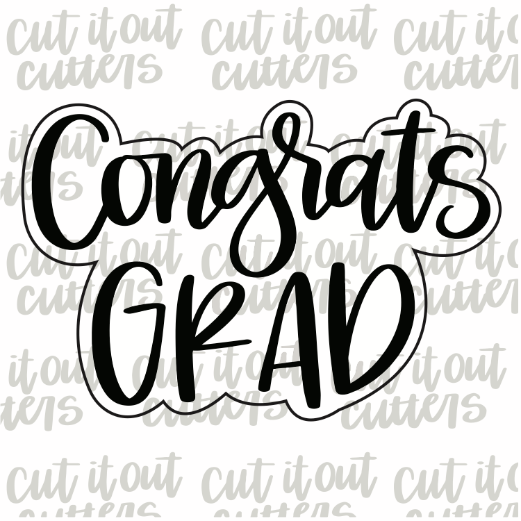 Congrats Grad Cookie Cutter