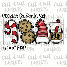 Load image into Gallery viewer, Cookies for Santa Cookie Cutter Set