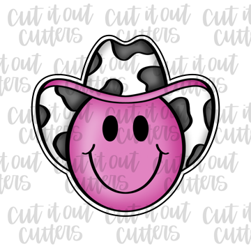 Cowboy Happy Face Cookie Cutter – Cut It Out Cutters