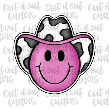 Cowboy Happy Face Cookie Cutter