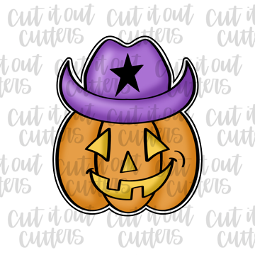 Cowboy Pumpkin Cookie Cutter