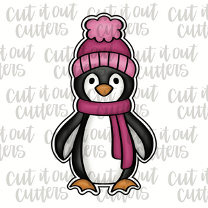Cozy Happy Penguin Cookie Cutter