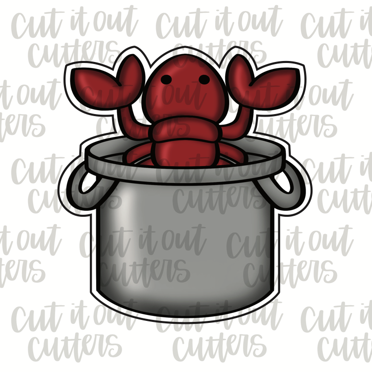 Crawfish in Pot Cookie Cutter
