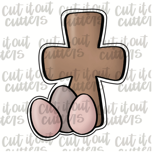 Cross & Eggs Cookie Cutter