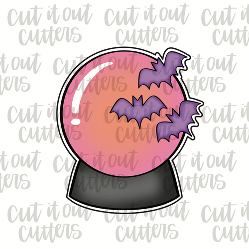 Crystal Ball and Bats Cookie Cutter
