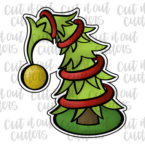 Curly Christmas Tree Cookie Cutter