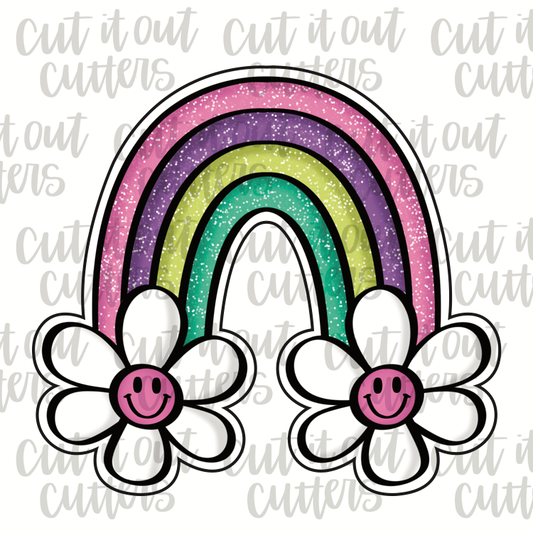 Daisy Rainbow Cookie Cutter