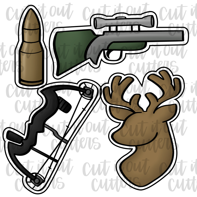 Deer Hunting Cookie Cutter Set