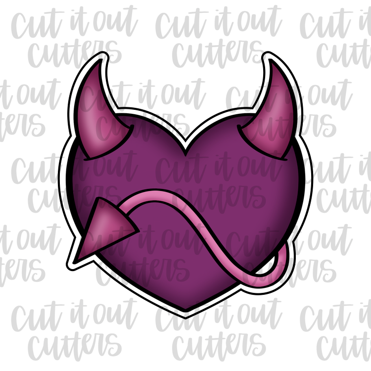 Devil Heart Cookie Cutter