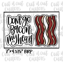 Load image into Gallery viewer, Don&#39;t Go Bacon &amp; Strips Cookie Cutter Set