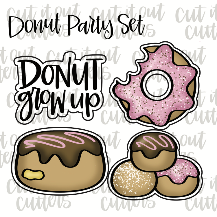 Donut Party Cookie Cutter Set