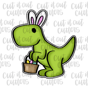 Easter Tim T-Rex Cookie Cutter