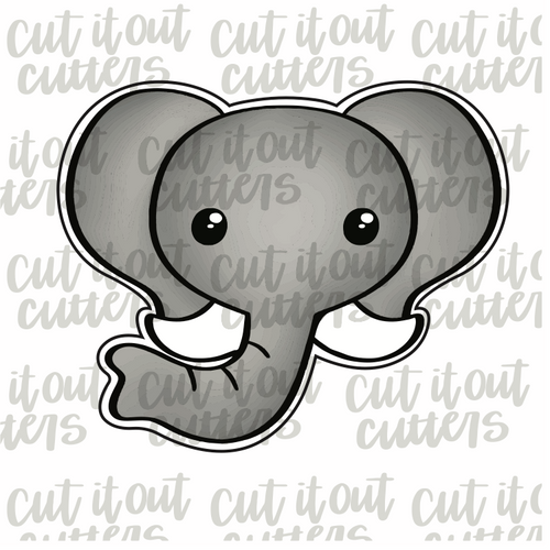 Elephant Head Cookie Cutter