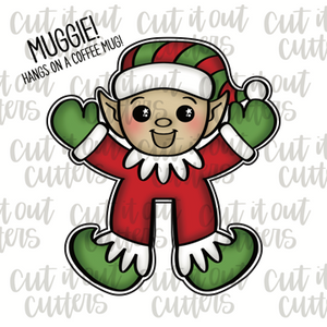 Christmas Elf Cookie Stencil Set With Cookie Cutter – Confection