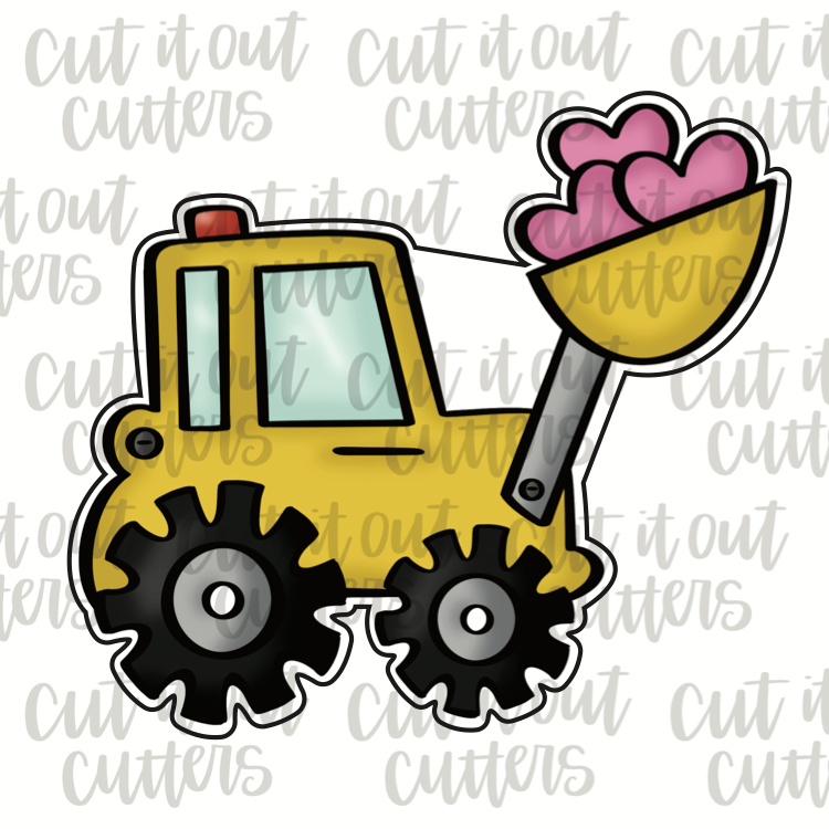 bulldozers clipart of flowers