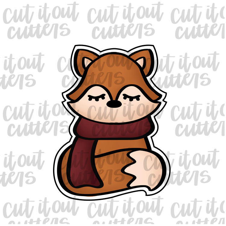 Fall Fox Cookie Cutter