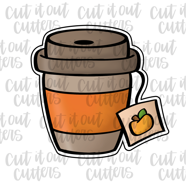 Fall Morning Tea Cookie Cutter