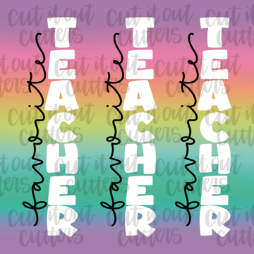 Fav Teacher Rainbow - 2