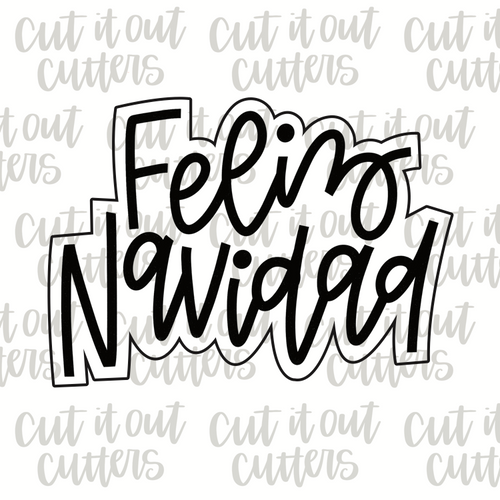 Feliz Navidad Cookie Cutter