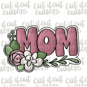 Floral Mom Print Cookie Cutter