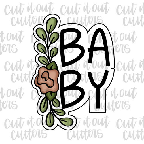 Floral Baby Cookie Cutter
