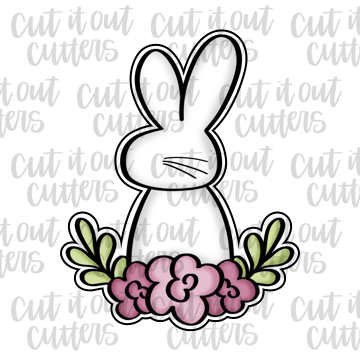 Flower Rabbit Cookie Cutter