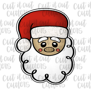Fluffy Santa Face Cookie Cutter