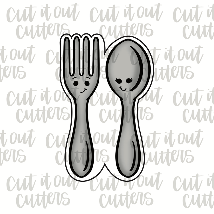 Fork and Spoon Cookie Cutter