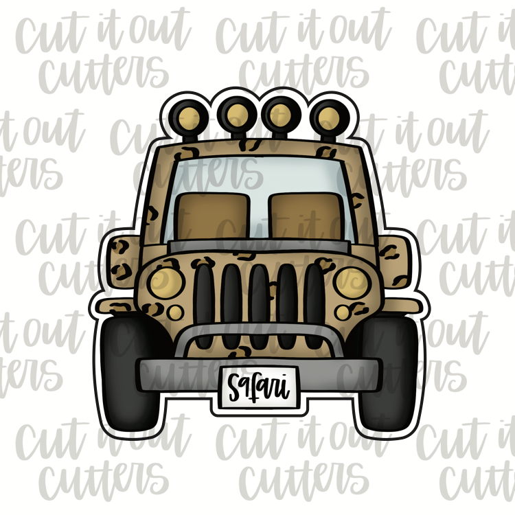 Safari Cruiser - Front View Cookie Cutter