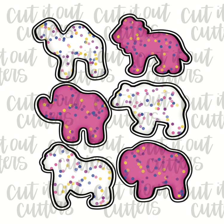 Frosted Animal Cookies Cookie Cutter Set