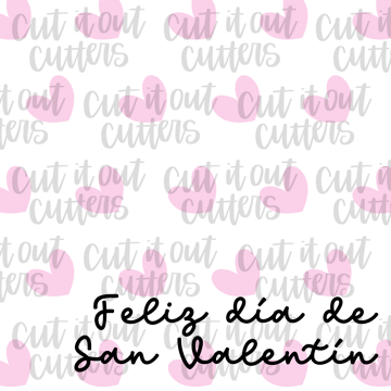 Feliz Dia De San Valentin (small hearts)- 2