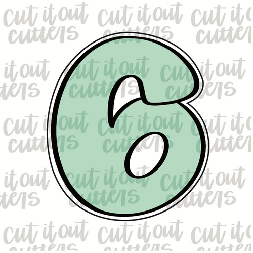 Funky 6 Cookie Cutter